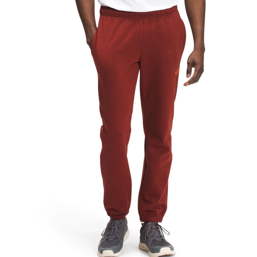 NWT Men's The North Face Box NSE Brick House Red Jogger Pants Cotton Blend Large